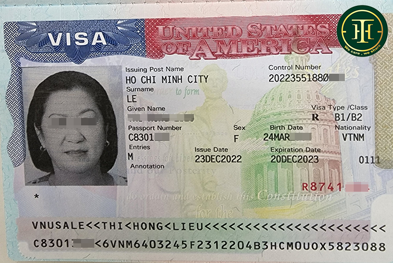 cô Liễu đậu visa Mỹ