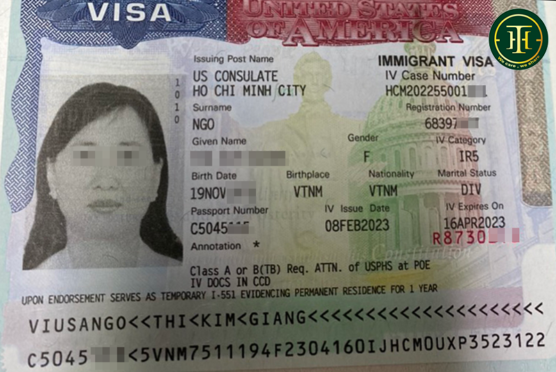 chi Giang dau visa định cư Mỹ