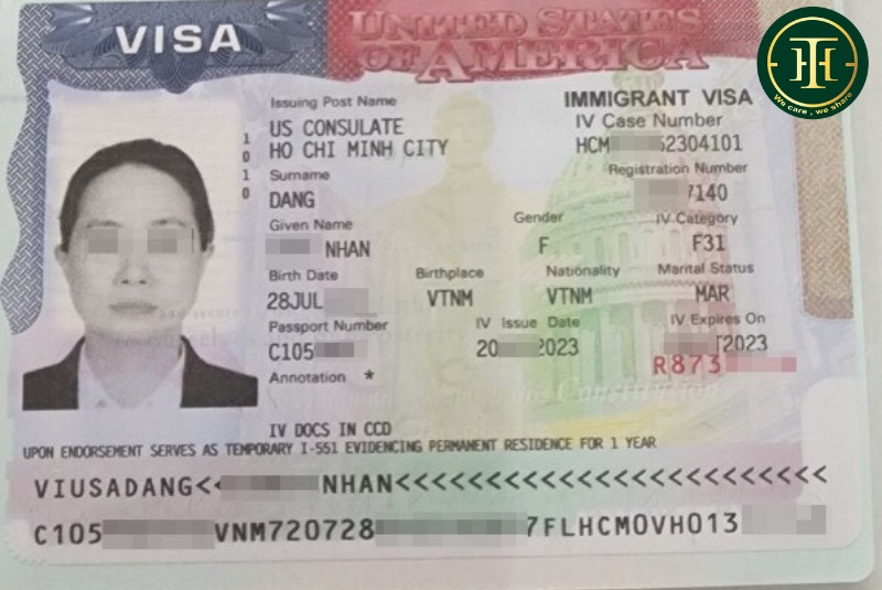 Gia đình chị Nhân đậu visa Mỹ