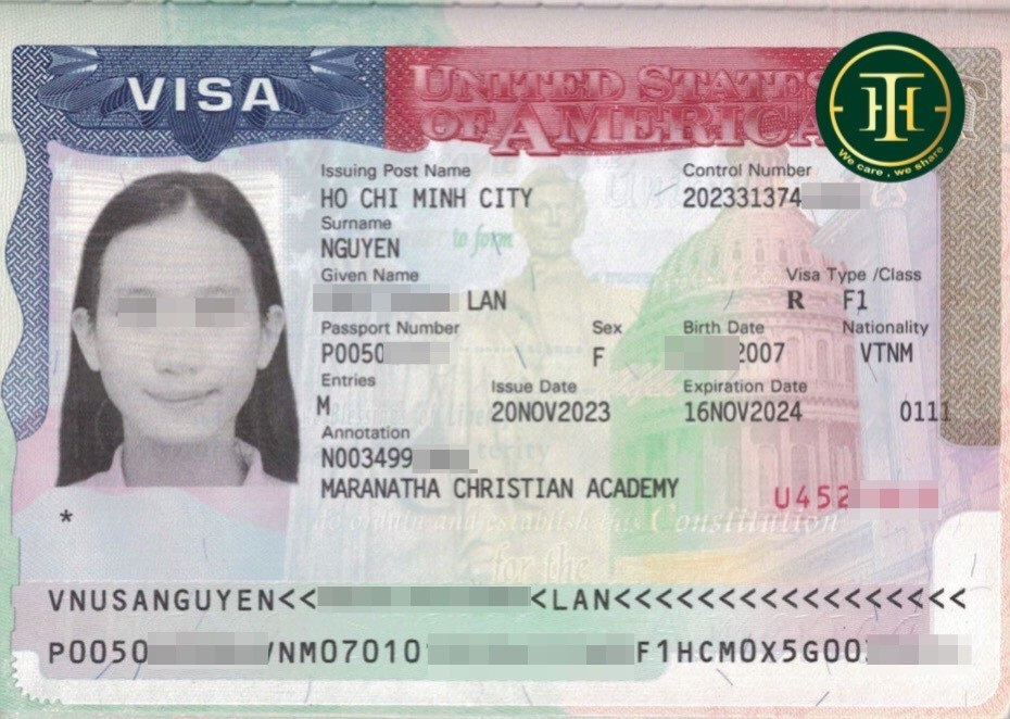 Visa của Khánh Lan 