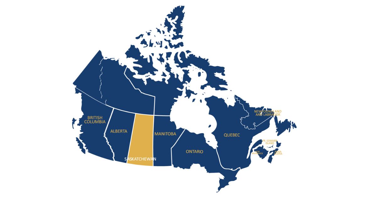Saskatchewan nằm ở phía Tây Canada