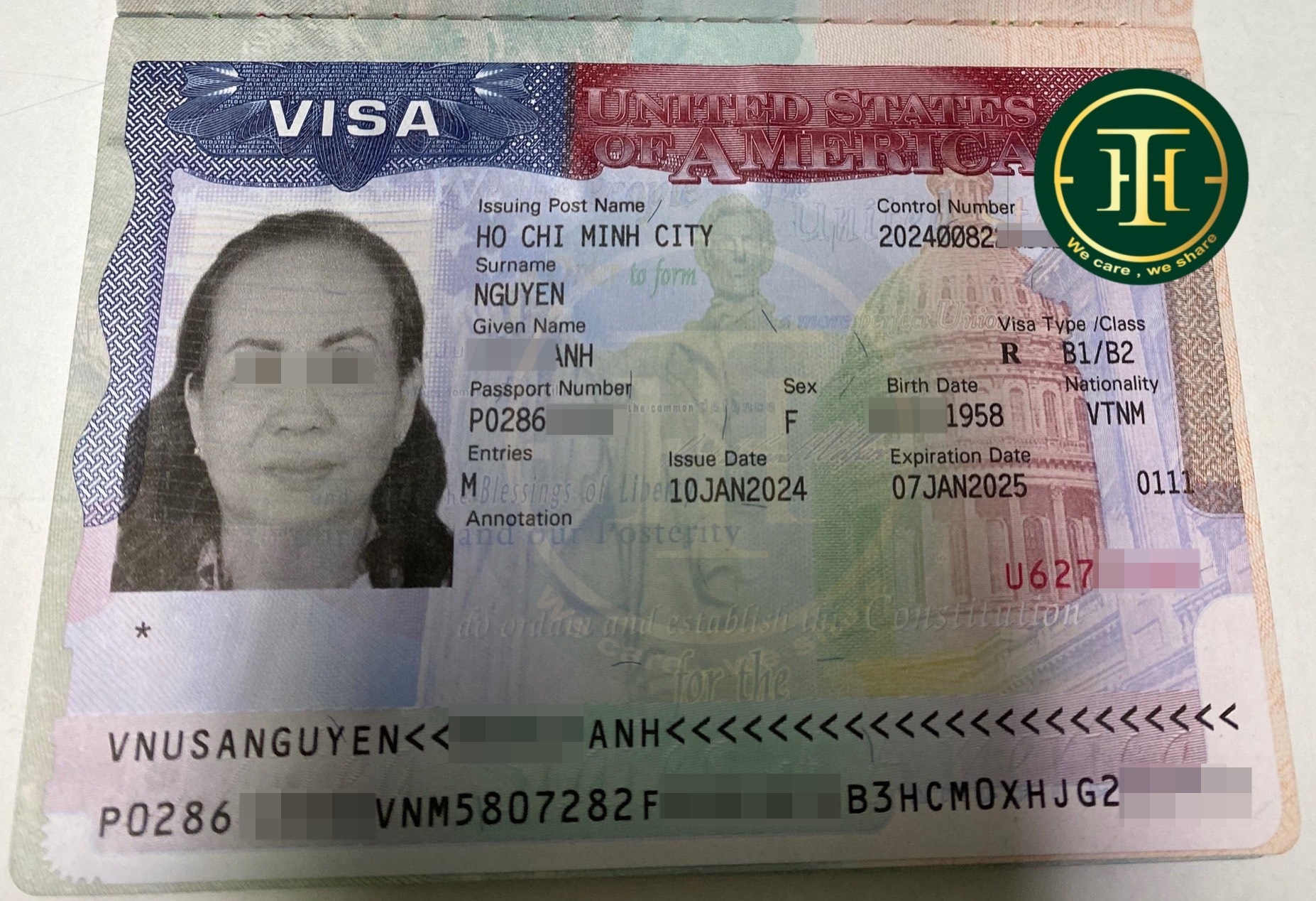 Chị Ánh đậu visa du lịch Mỹ 