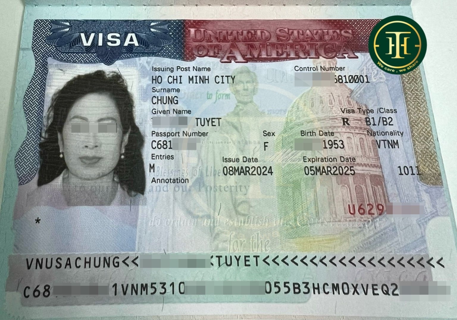 Chị Tuyết đậu visa du lịch Mỹ
