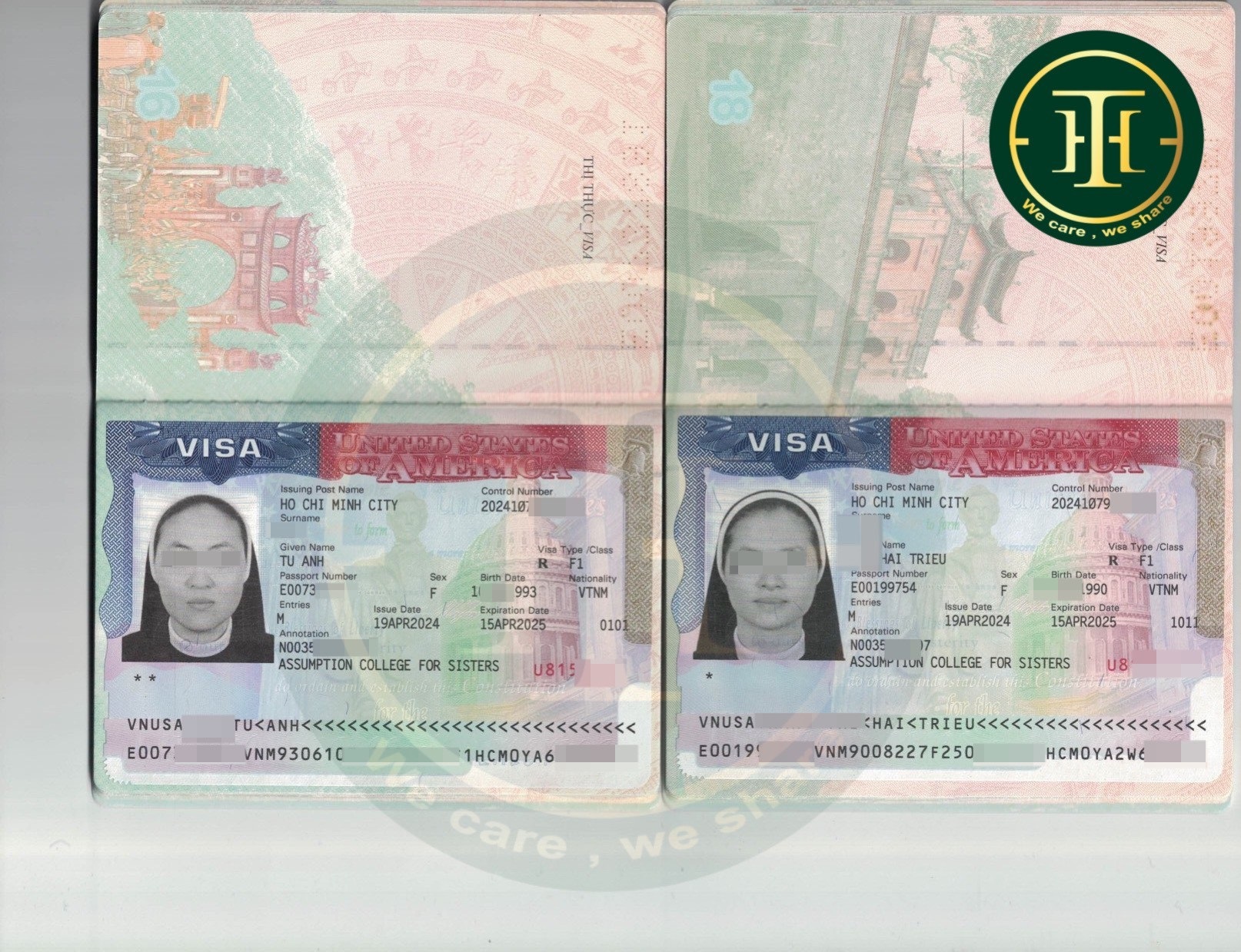 Chúc mừng hai khách hàng đậu visa du học Mỹ