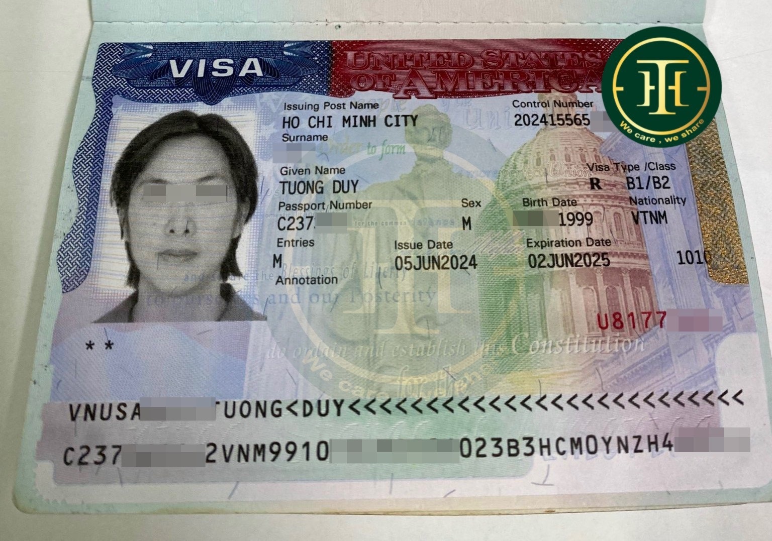 Tường Duy đậu visa du lịch Mỹ